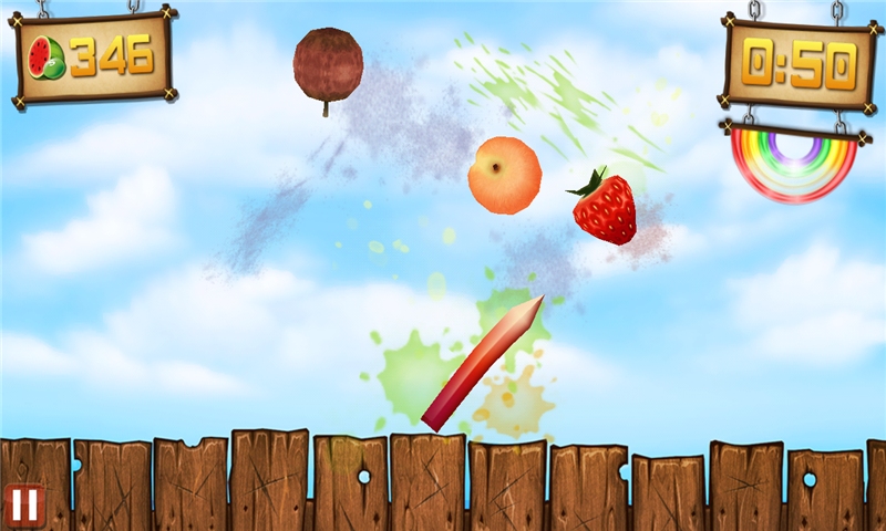 水果忍者大战彩虹糖游戏变态版 v2.0.1 安卓sf版 0