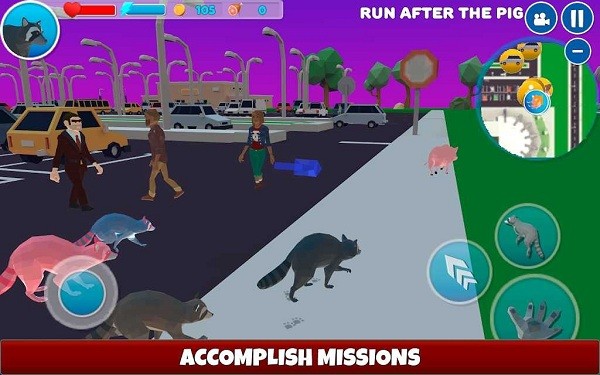 ðģϷ(raccoon adventure city simulator 3d) v1.031 ׿2