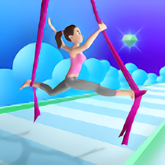 瑜伽吊绳跑秀游戏(aerial silks)