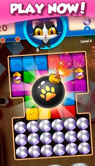 ؈ƉķKСΑ(kitten cube blast) v1.0.2 ׿ 1