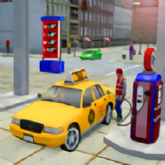 城市出租�模�M�{��T游��(taxi car game)