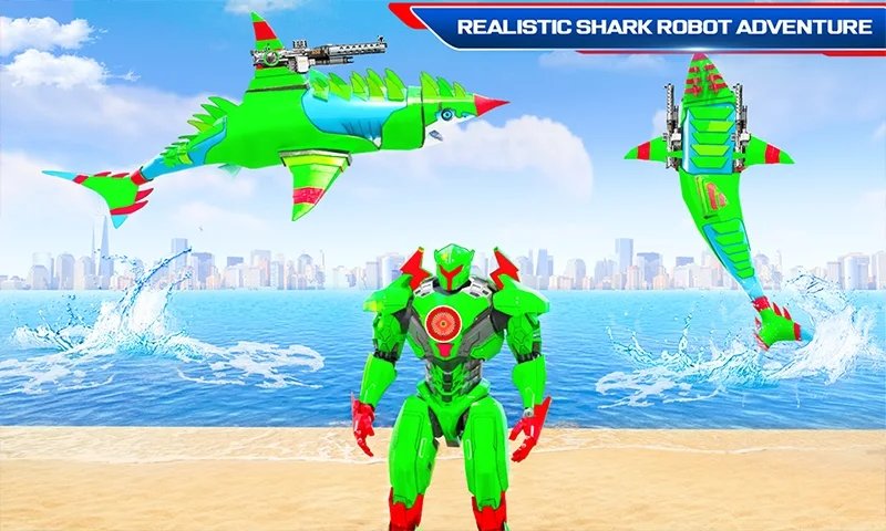 鲨鱼摩托车机器人游戏 v29 安卓版 2