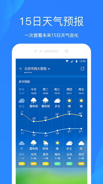 爱尚天气预报app(又名天气预报通)2