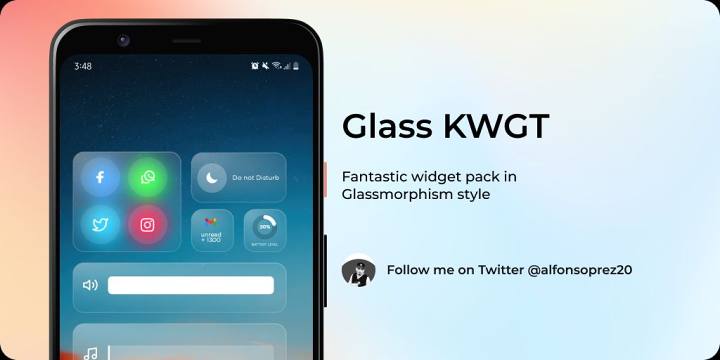 glass kwgt° v1.1.0 ׿ 2