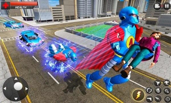 Ӣսʱֻ(flying superman robot transform car) v4.0 ׿ 2