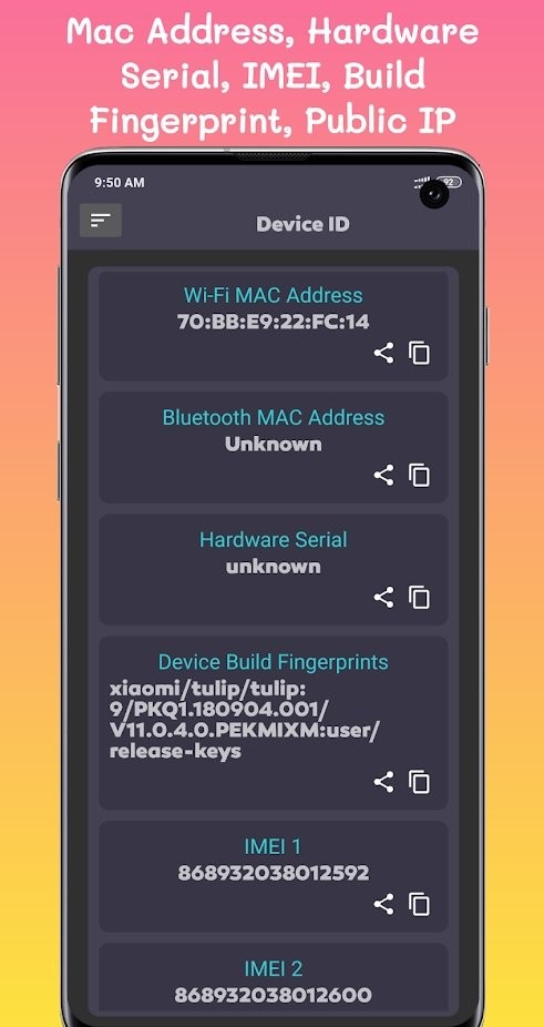 device id for androidȸ v1.0.9 ׿1