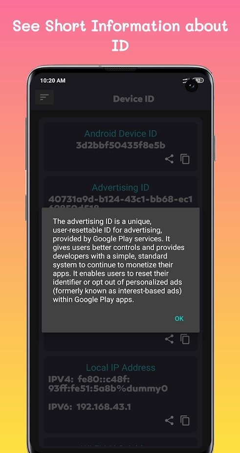 device id for androidȸ v1.0.9 ׿2