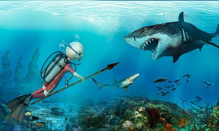 Ϸ(wild shark hunter) v1.3 ׿2