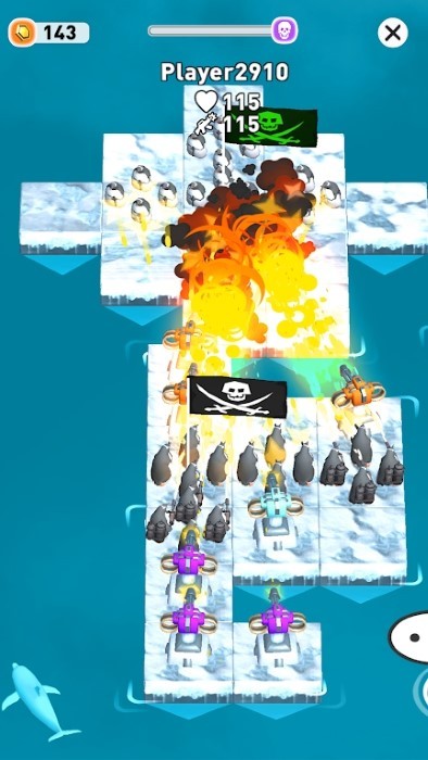췤սϷ(penguin war of raft) v1.2 ׿ 2