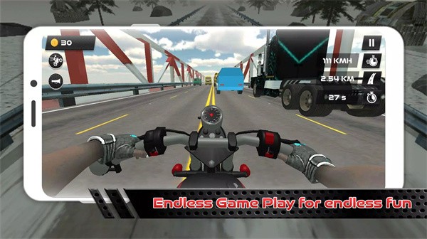 公路摩托漂移最新版(moto biker) v2.4 安卓版 2