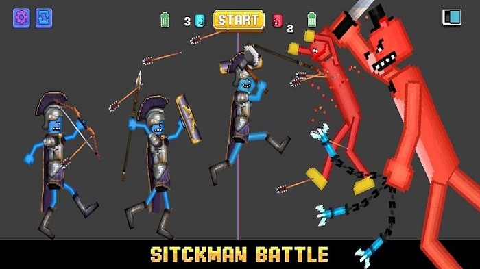 ˶ԾֳϷ(Stickman Battle Playground) v0.1 ׿2