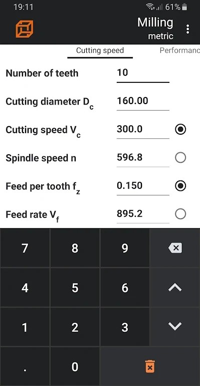 cutting parameters app v1.19 ׿ٷ3