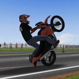 摩托平衡3d游��(moto wheelie 3d)
