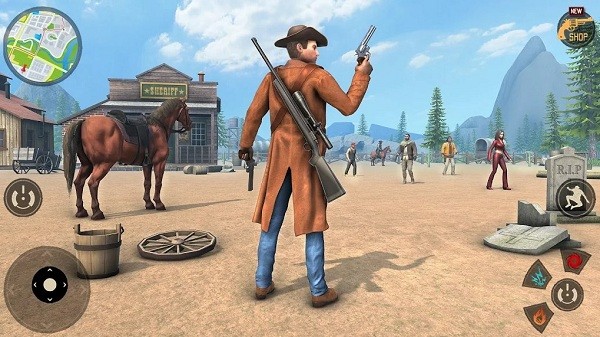 ţзֵСϷ(Cowboy Crime Mafia City Games) v5.1 ׿ 1