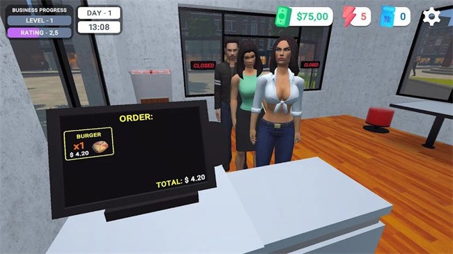 ҵĺģƽ(My Burger Shop Simulator) v0.2 ׿ 0