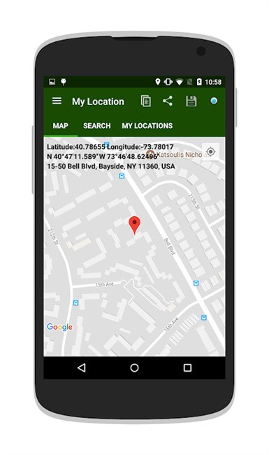 my location°