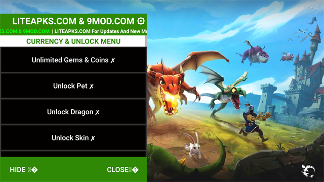 饑餓龍破解版無限鉆石金幣免費 v5.7 安卓最新版 2